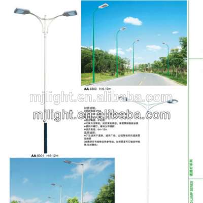 6m 7m 8m 9m 10m 11m 12m galvanized steel street lighting poles manufacturers