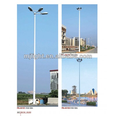 10m 12m folding street lighting pole/high mast lighting price