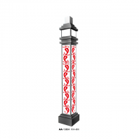 outdoor decorative light pole for sale