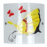 2019 the factory direct sale cute glass and iron children E27 wall light indoor/Butterfly Wall Sconce from Chinese supplier