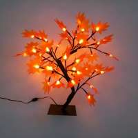 artificial lighted pink tree light with cherry blossom flower, iron trunk led blue color tree light